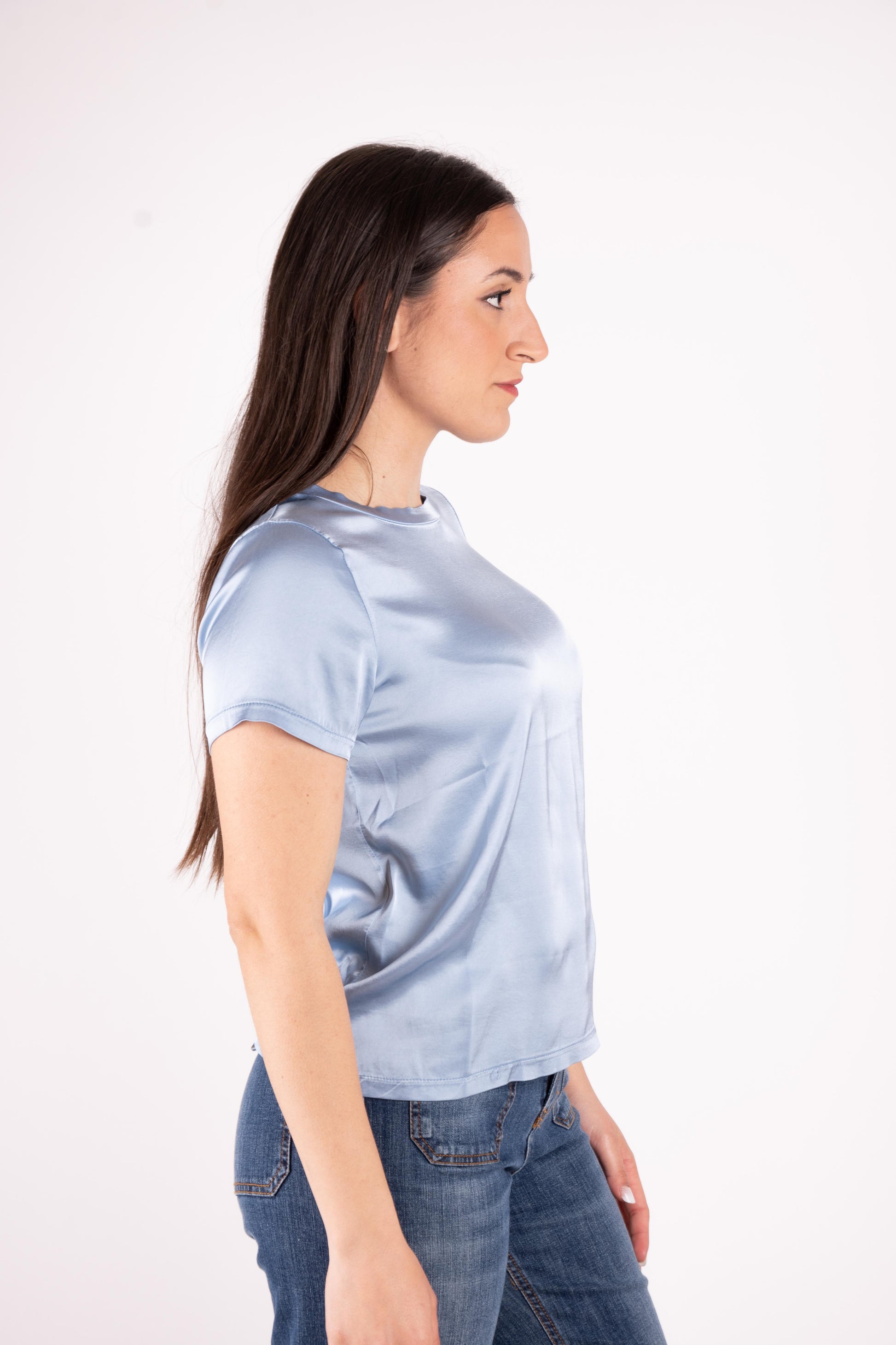 Susy Mix T-Shirt basic in raso FA705BU 06 Susy Mix 