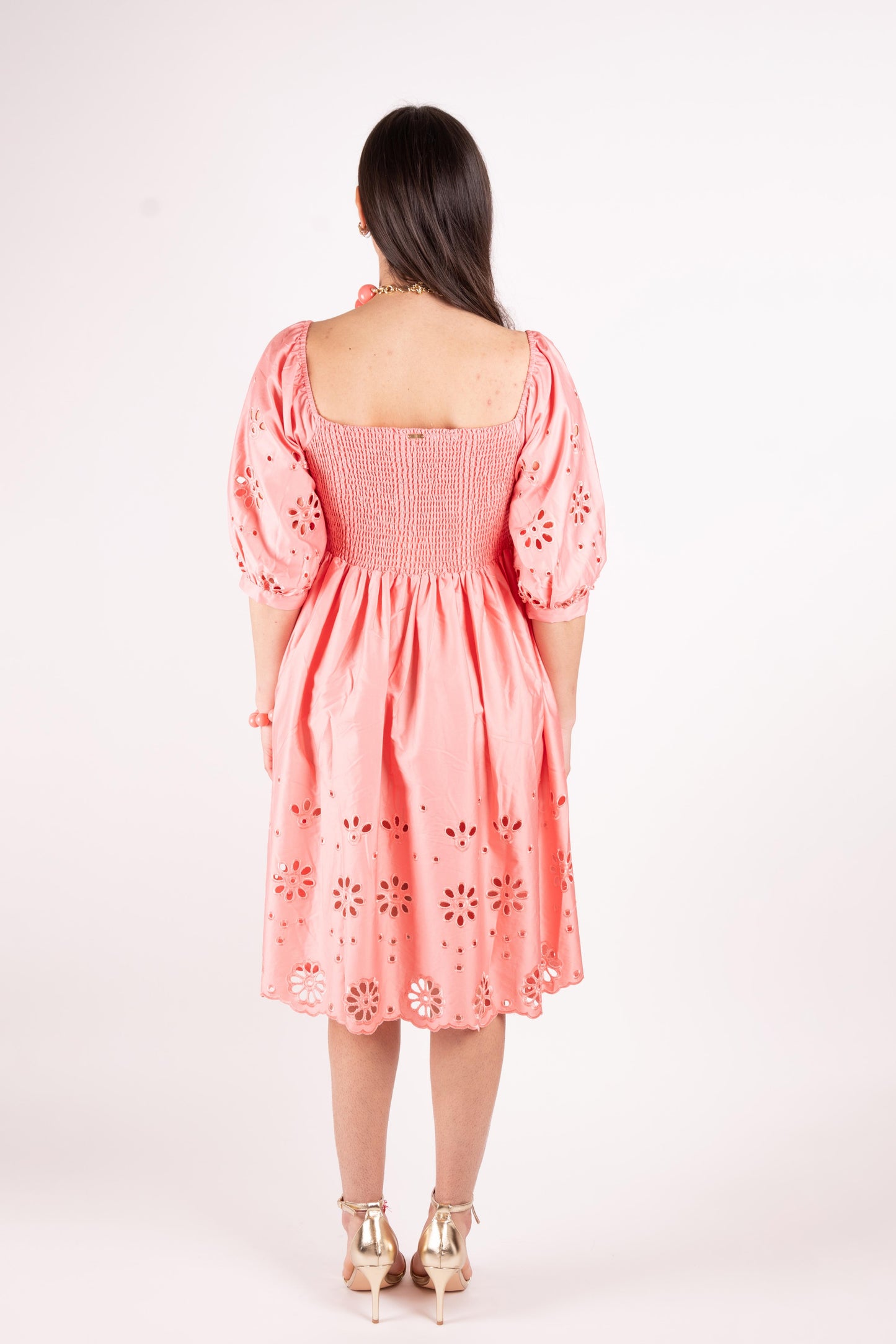 Fracomina Abito midi pizzo San Gallo FJ25SD1001W400E5 107 Fracomina Easy chic 