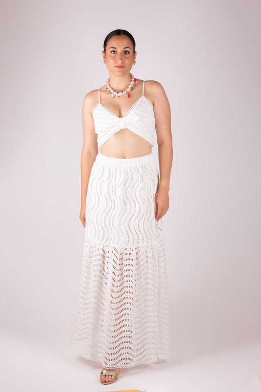 Lumina Gonna lunga pizzo Sangallo LD206 01 LUMINA 