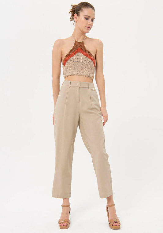 Fracomina Pantalone vita alta FJ24SV4001W62201 251 Fracomina Easy chic 