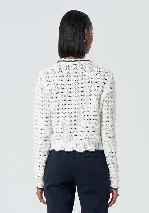 Fracomina Cardigan polo bottone gioiello FR25ST8022K54301 957 Fracomina Preview 