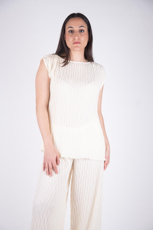 Ji Jil Blusa plissè irregolare JPE24BL2470GG0047 0706 Ji Jil 
