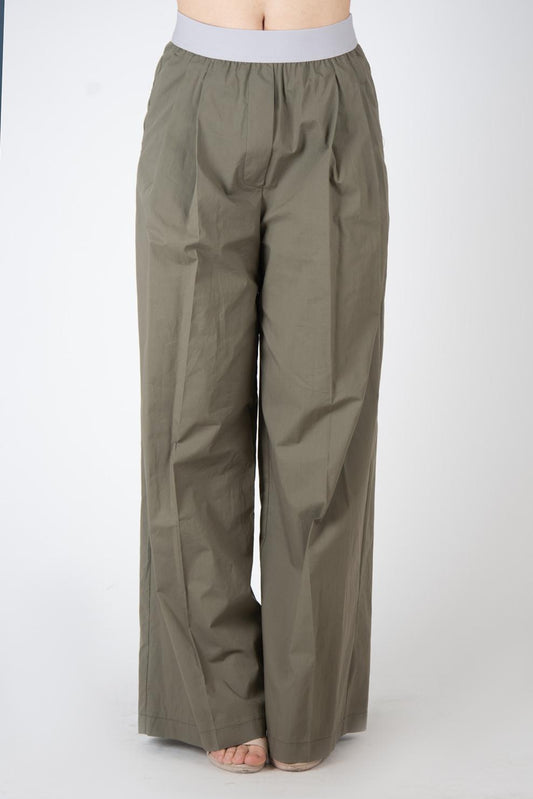 Vicolo Pantalone cotone con elastico TB2086 01 Vicolo 