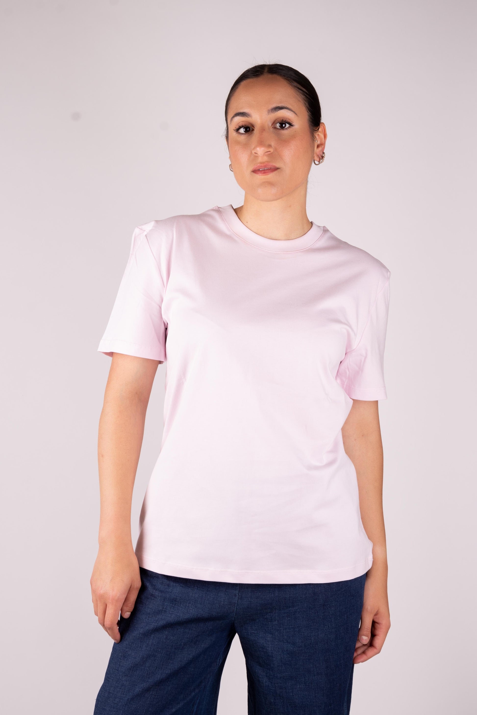 Lumina T-shirt basic cotone unito L8869 01 LUMINA 