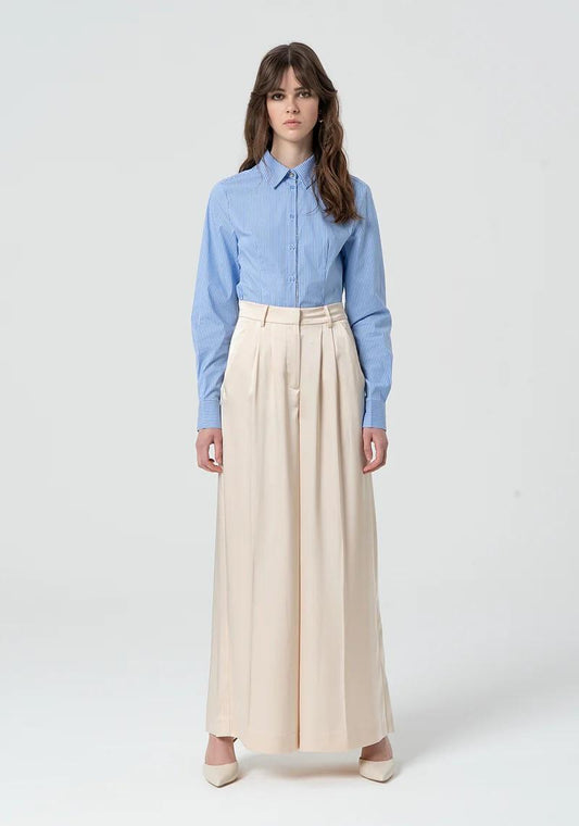 Fracomina Pantaloni a palazzo raso FR25SV3002W41101 251 Fracomina Preview 