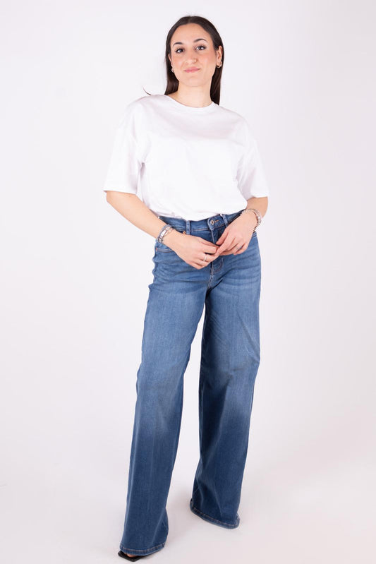 Fracomina pantalone in demim Modello Eva Super Flare FP24SV3015D40402 349 Fracomina Jeans 