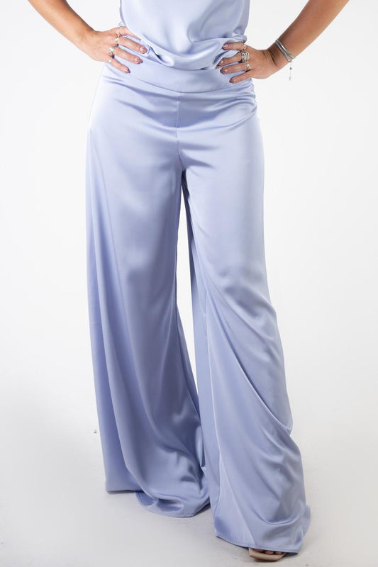 Susy Mix Pantalone palazzo in raso P0678ST602 02 Susy Mix 