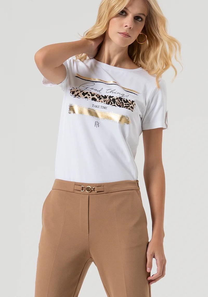 Fracomina Pantalone Chino slim con morsetto FR25WV4003W72701 093 Fracomina Preview 