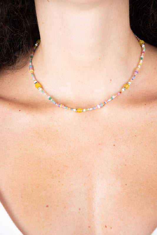 Chili collana perline pastello COLLANA 002 01 Chili 