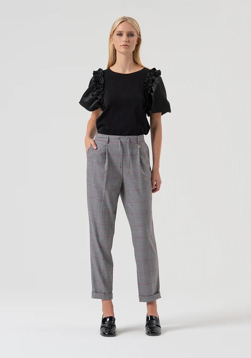 Fracomina Pantalone Jogger principe di galles FR25WV2001W45995 210 Fracomina Preview 