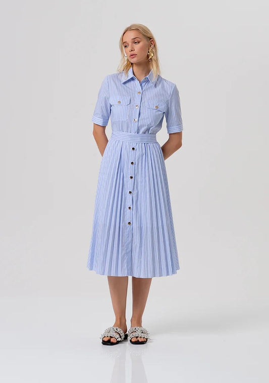 FRACOMINA ABITO CHEMISIER RIGATO FR26SD4003W697N8 I24 Fracomina Preview 