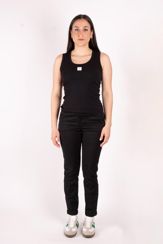 Fracomina Top basic costine con logo FP25ST2001J40101 053 Fracomina Jeans 