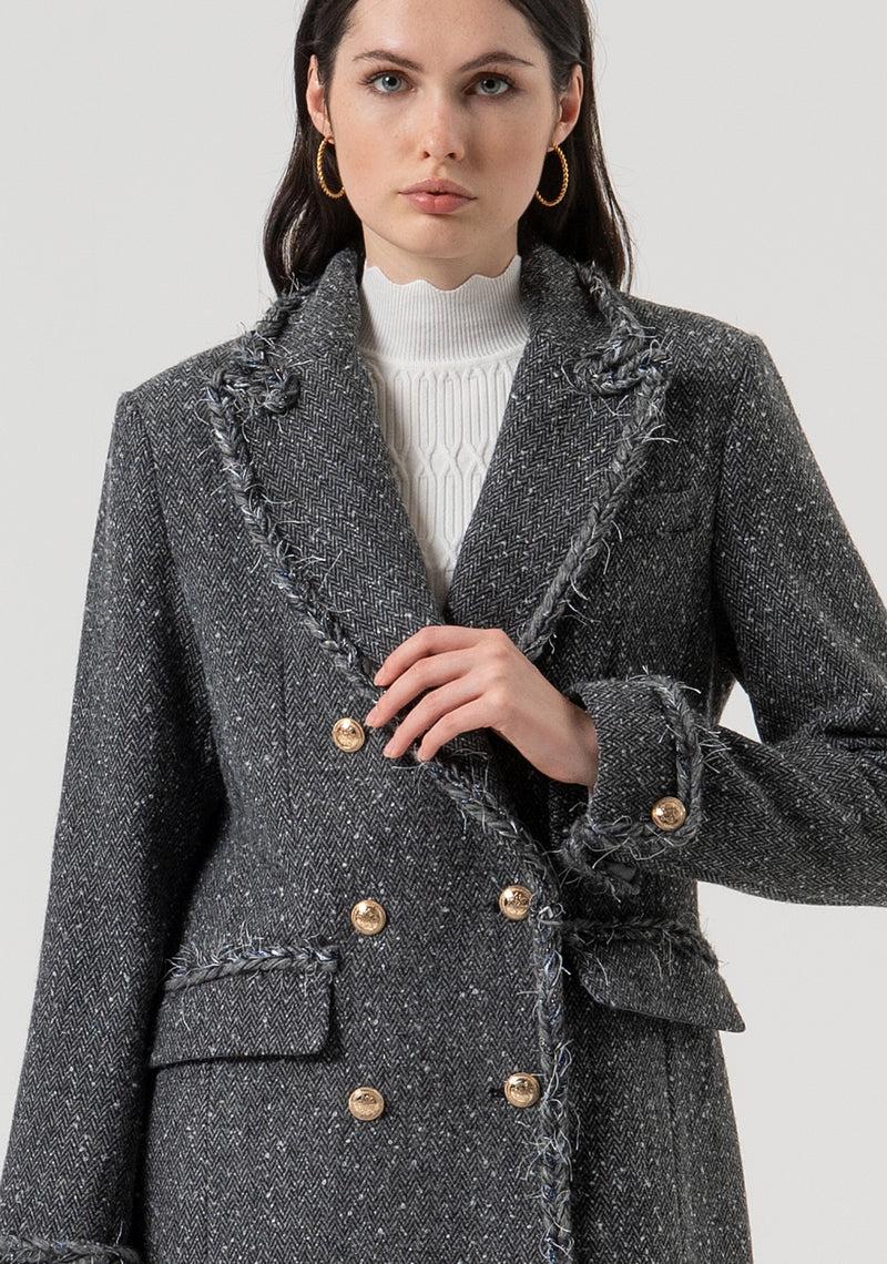 Fracomina Cappotto doppiopetto tweed FR25WC1008W810J1 159 Fracomina Preview 