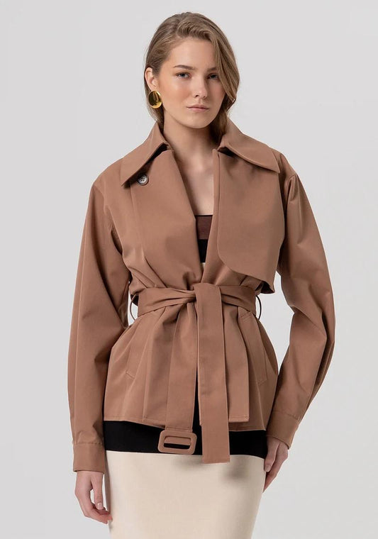 FRACOMINA  TRENCH OVERSIZE IN TESSUTO TECNICO FR26SC1005W44101 M07 Fracomina Preview 