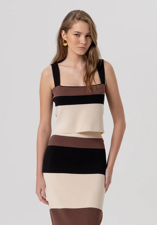 FRACOMINA TOP CROPPED A RIGHE FR26ST4012K418N8 210 Fracomina Preview 