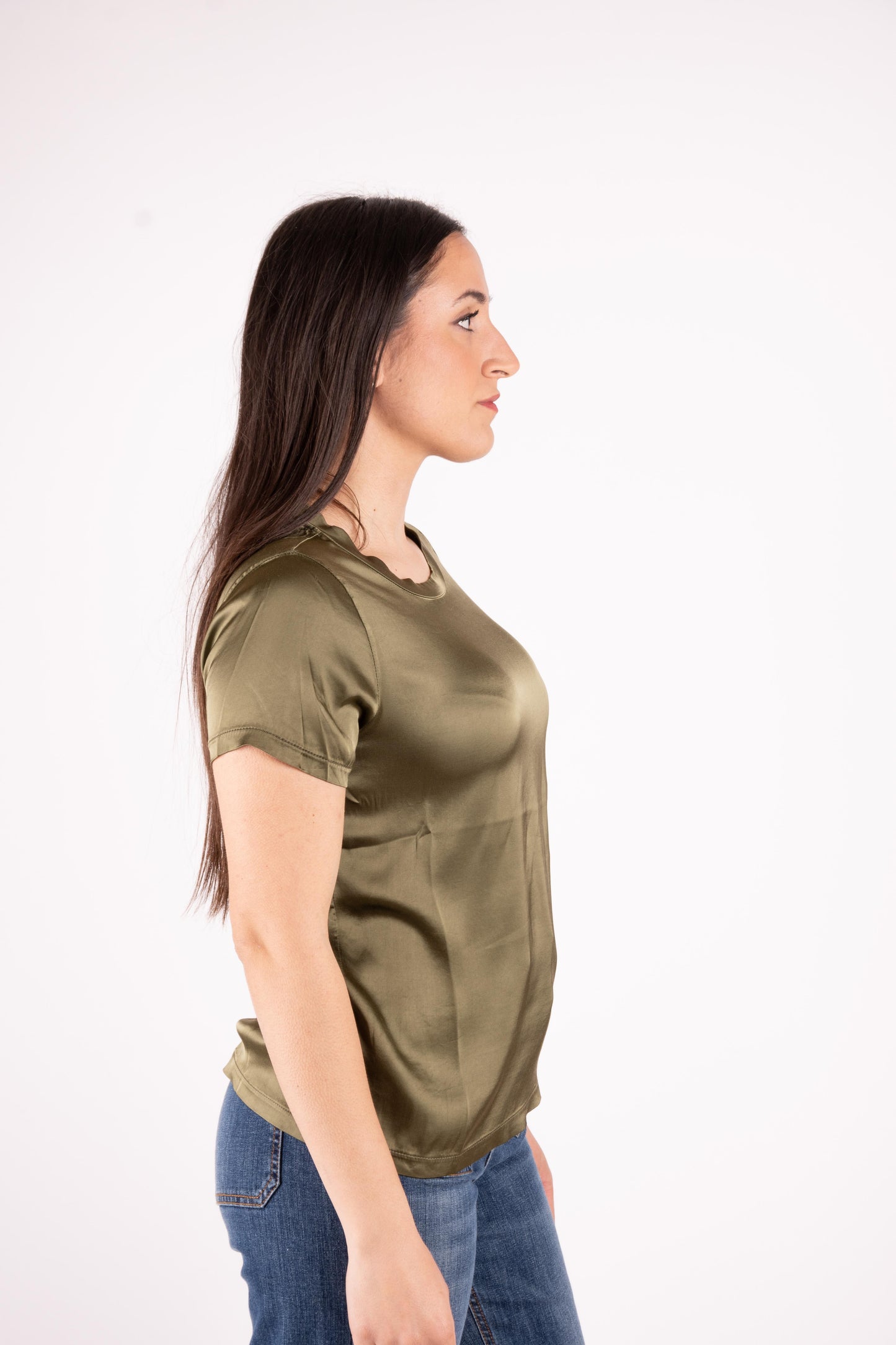 Susy Mix T-Shirt basic in raso FA705BU 01 Susy Mix 