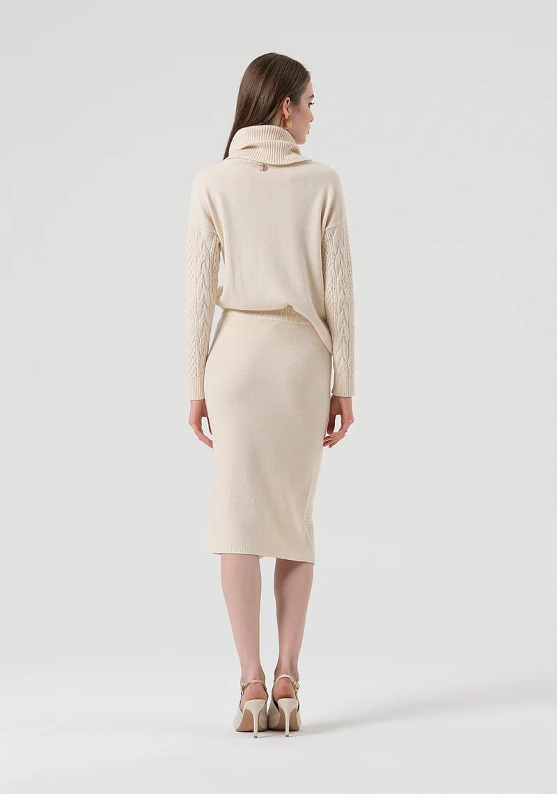 FRACOMINA GONNA IN MAGLIA MIDI PUNTO TRECCIA FR25WG4007K50201 508 Fracomina Preview 