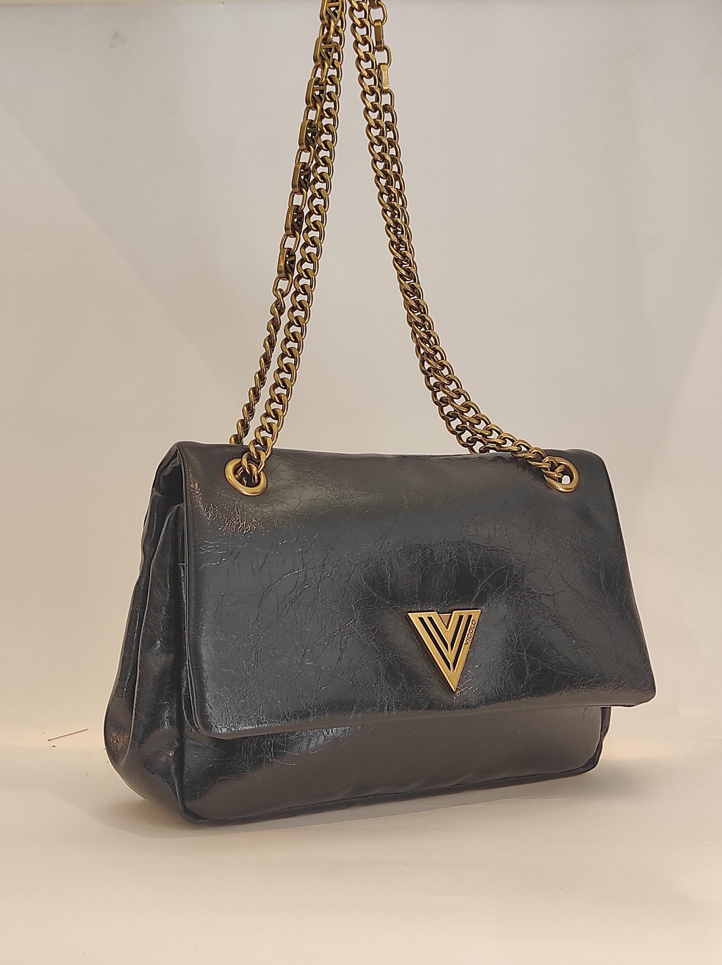Vicolo Borsa a spalla doppia catena XF0006 01 Vicolo 