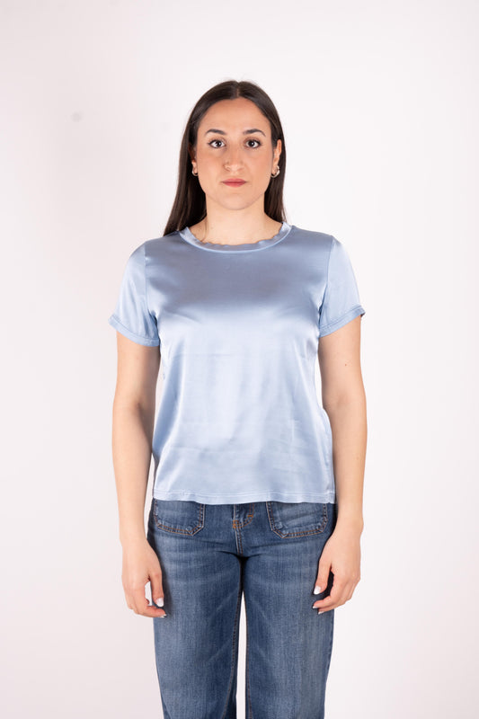 Susy Mix T-Shirt basic in raso FA705BU 06 Susy Mix 