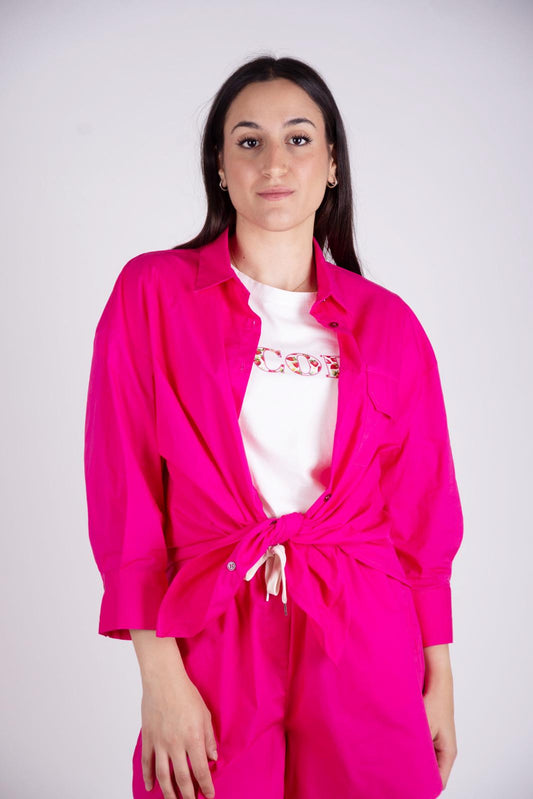 Vicolo Camicia oversize unito TB2251 01 Vicolo 