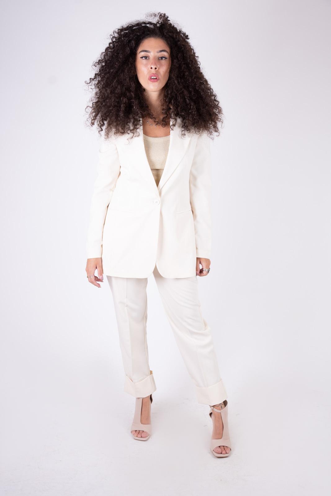 Susy Mix Pantalone sigaretta piegone P3384MF 01 Susy Mix 