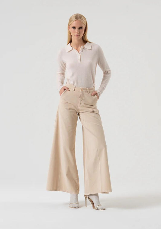 Fracomina Pantalone super flare in velluto 1000 righe FR25WV3014W56901 508 Fracomina Preview 