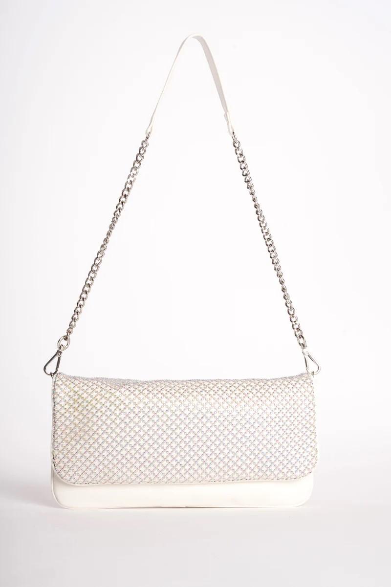 FRACOMINA BORSA CLUTCH CON CRISTALLI E TRACOLLA STACCABILE FA26SB6001P457J9 511 Fracomina Bags 