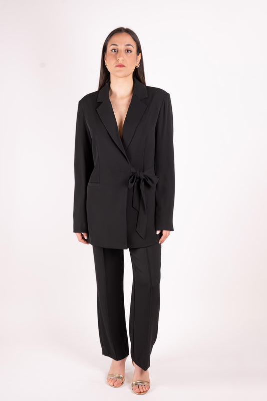 Fracomina Blazer lungo con fiocco FR25SJ3002W43601 053 Fracomina Preview 