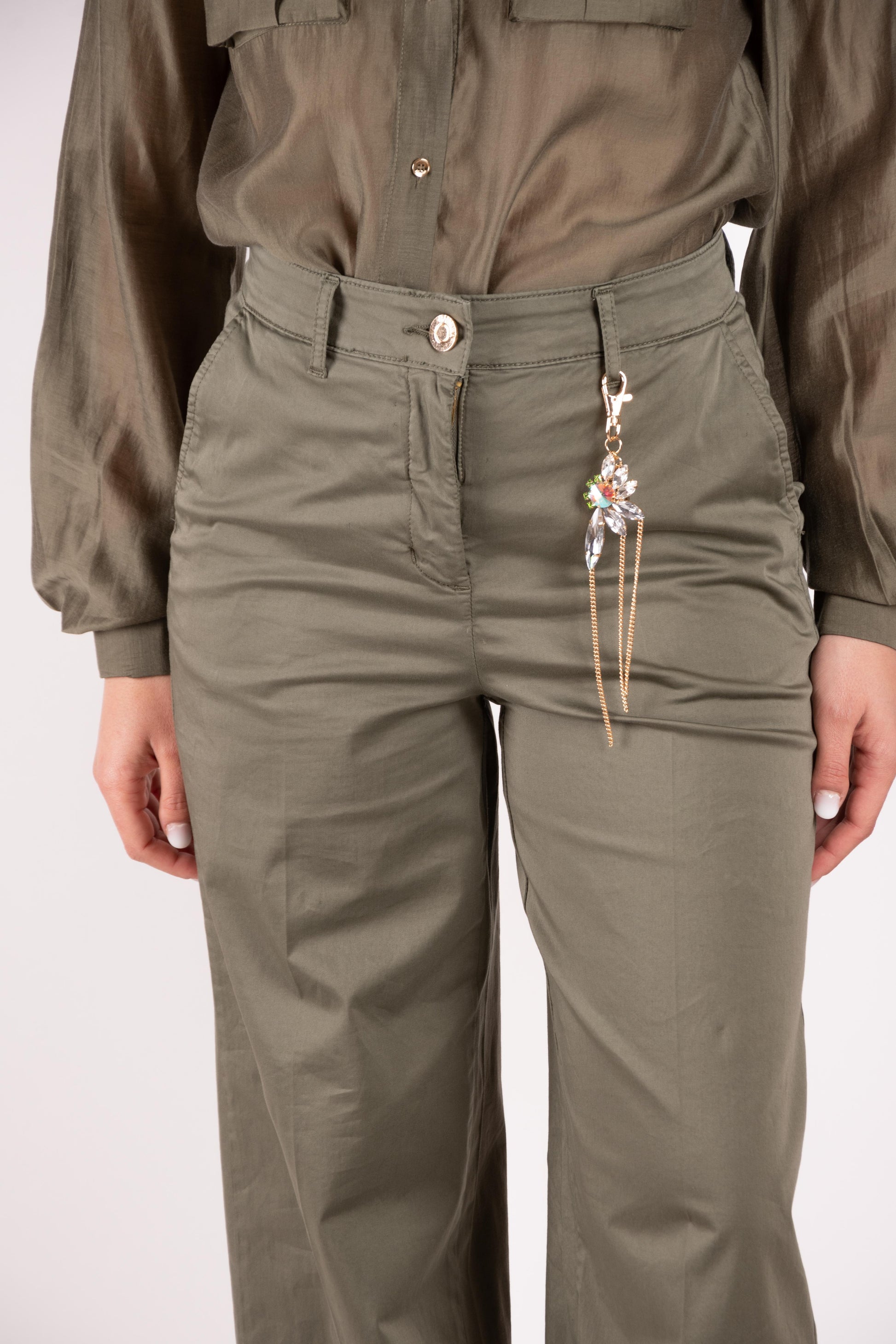 Fracomina pantalone a palazzo rasatello FS25SV3006W70201 206 Fracomina Main 