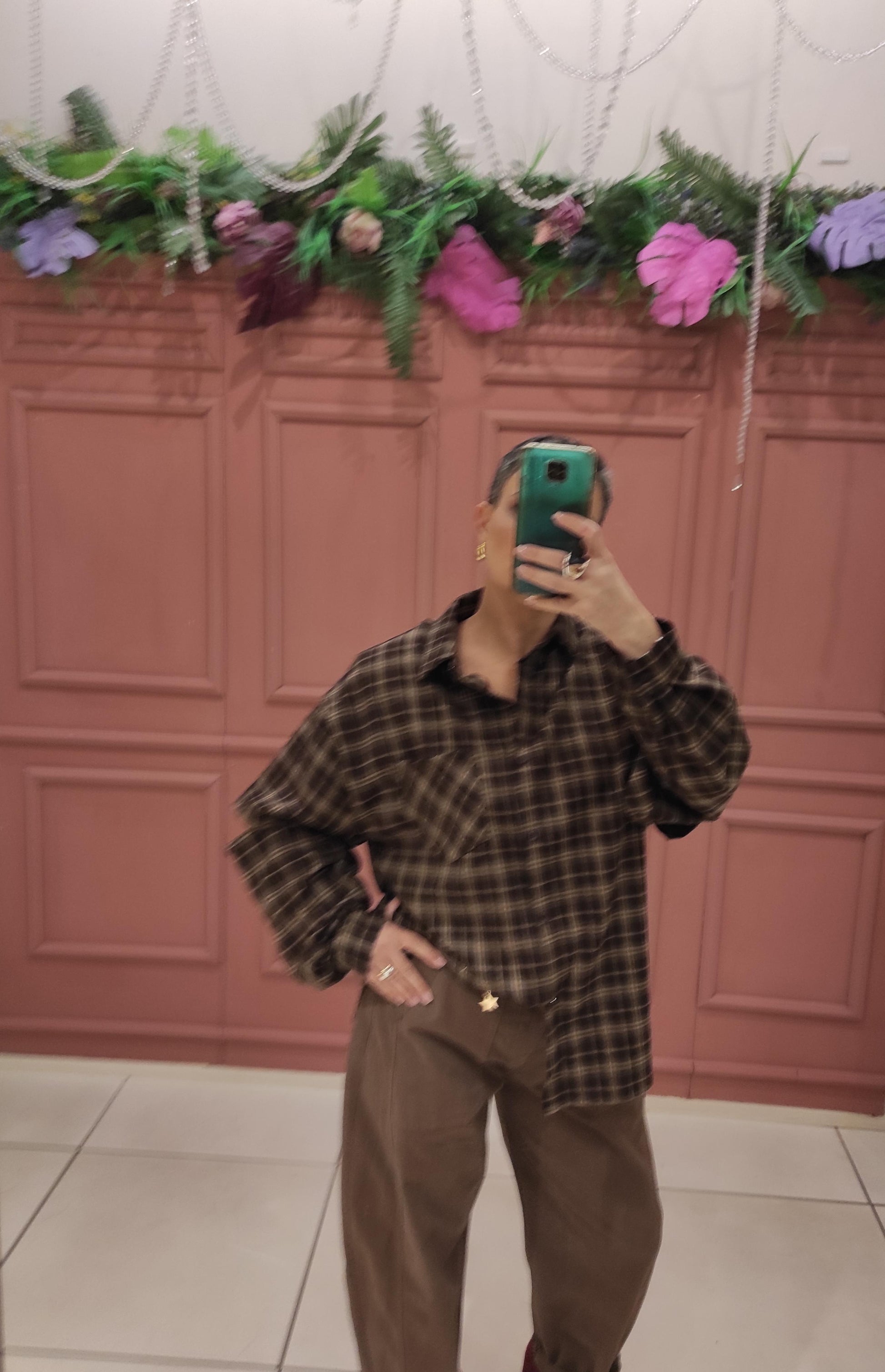 CHILI CAMICIA OVERSIZE QUADRETTI MANICA STACCABILE MF2561 01 Chili 