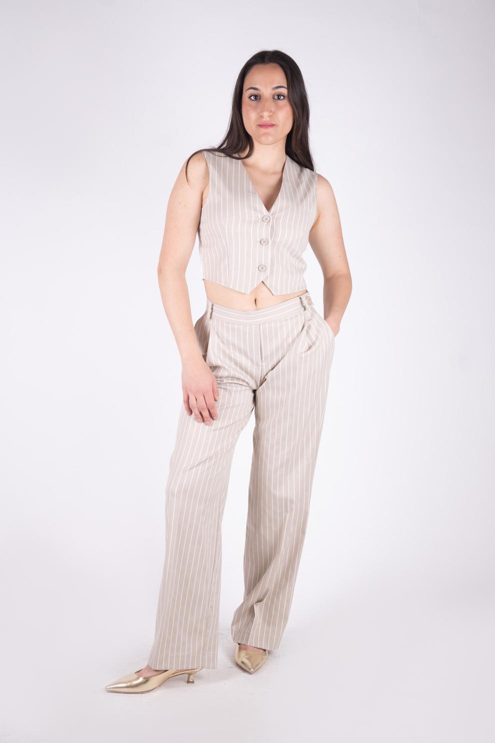 Haveone pantalone gessato PGE-L051 01 Haveone 