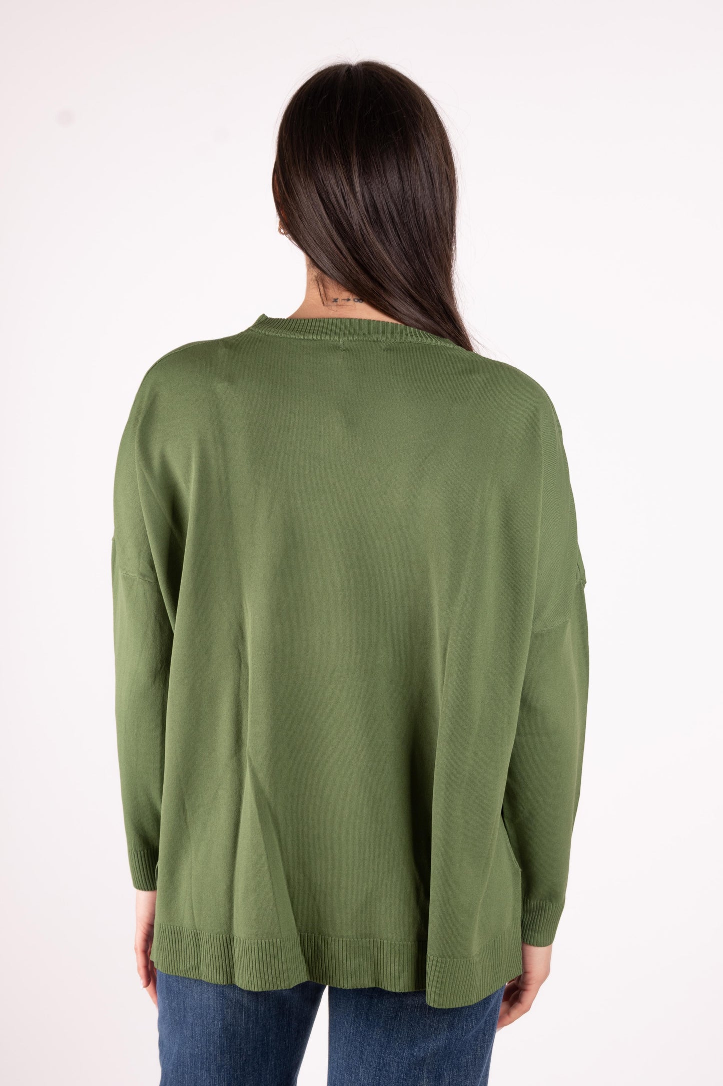 Susy Mix Maglia basic oversize girocollo K271 01 Susy Mix 