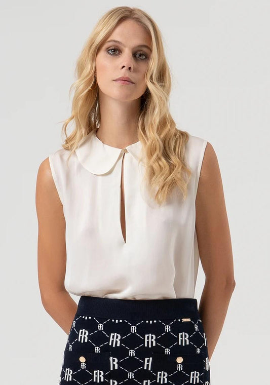 Fracomina Camicia smanicata colletto FR25WT2014W80701 108 Fracomina Preview 