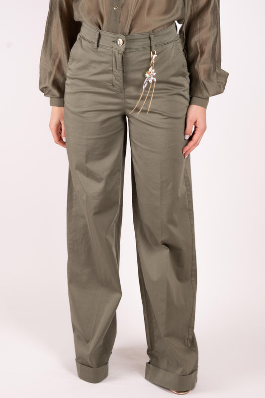 Fracomina pantalone a palazzo rasatello FS25SV3006W70201 206 Fracomina Main 