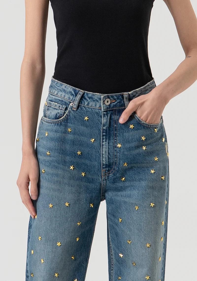 Fracomina Jeans gamba larga con borchie FR25WV2021D419R9 337 Fracomina Preview 