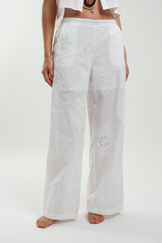 Susymix Pantalone in pizzo Sangallo 11443 RICAMO 01 Susy Mix 