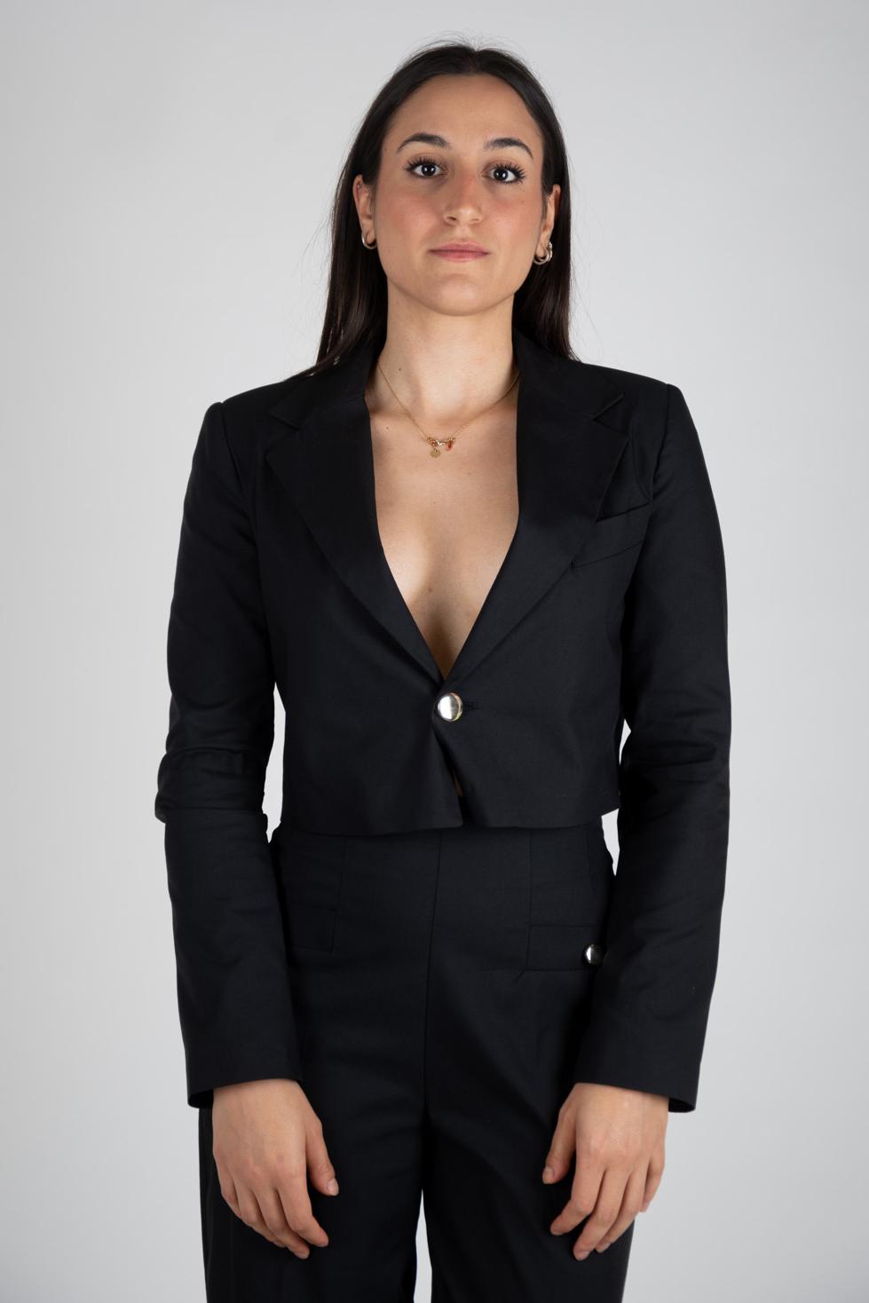 Susy Mix èlite Giacca crop monopetto GI0313T474 01 Susy Mix èlite 