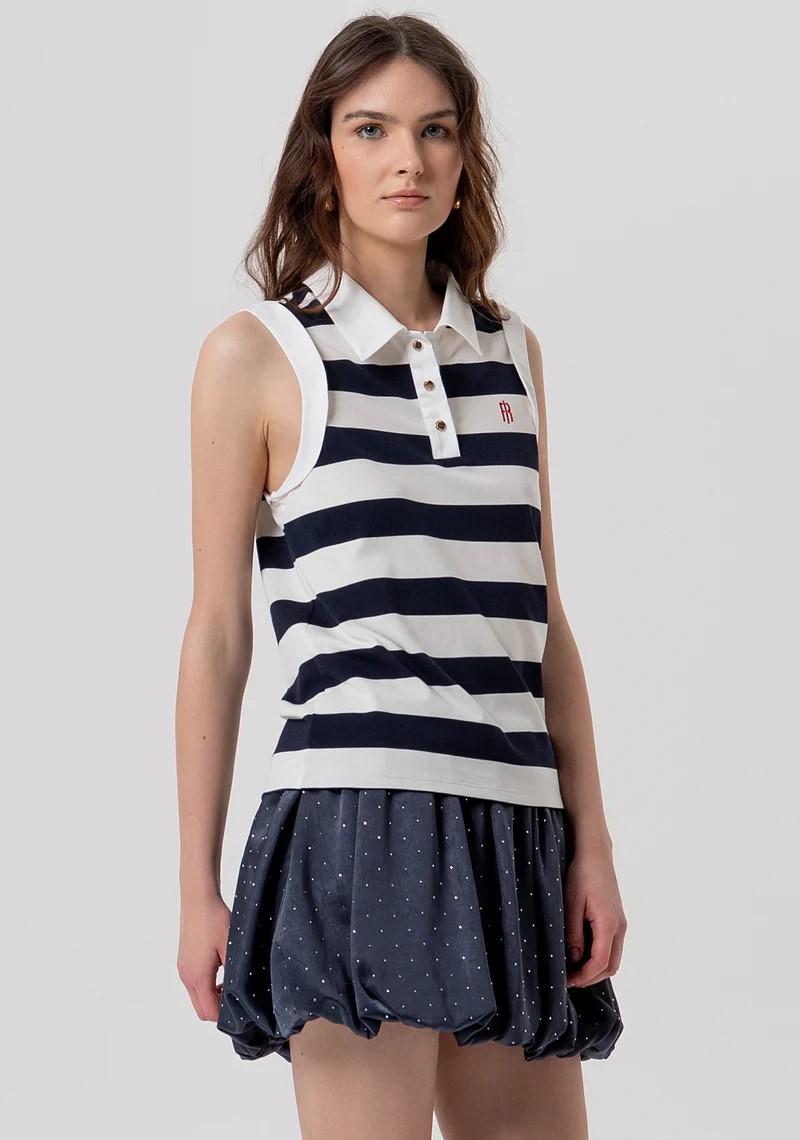 FRACOMINA POLO SMANICATA RIGHE FR26ST2023J491V9 957 Fracomina Preview 