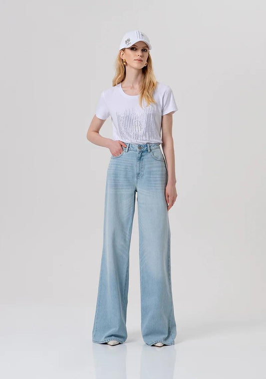 FRACOMINA JEANS IN DENIM LAVAGGIO CHIARO FIT FLARE FP26SV3015D47103 062 Fracomina Jeans 
