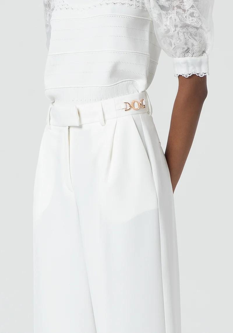 Fracomina pantalone a palazzo morsetti logo FR25SV3007W42901 108 Fracomina Preview 