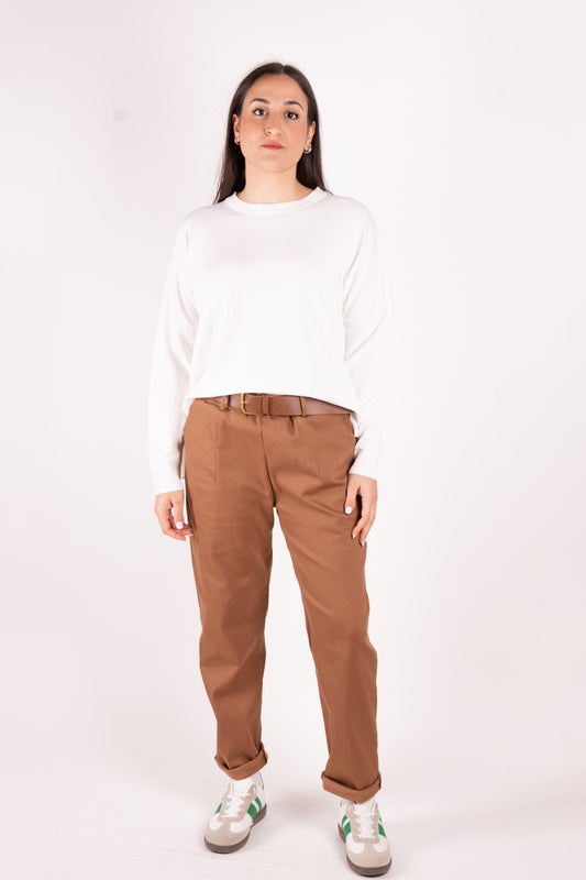 SusyMix Pantalone carrot con cintura 100C25 02 Susy Mix 