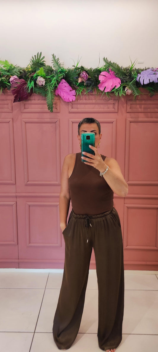 Chili Pantalaccio in raso satin 24205 02 Chili 