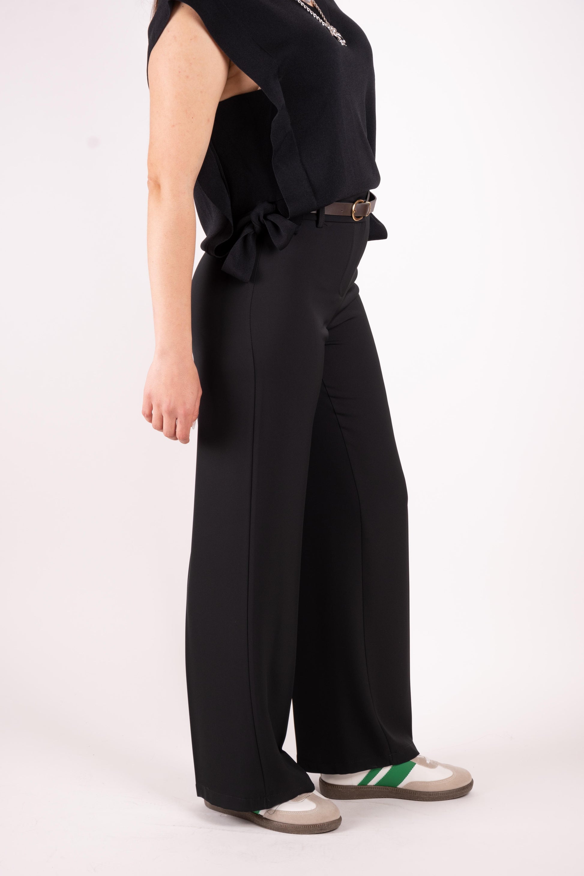 SusyMix Pantalone a Palazzo con cintura T1765U136 01 Susy Mix 