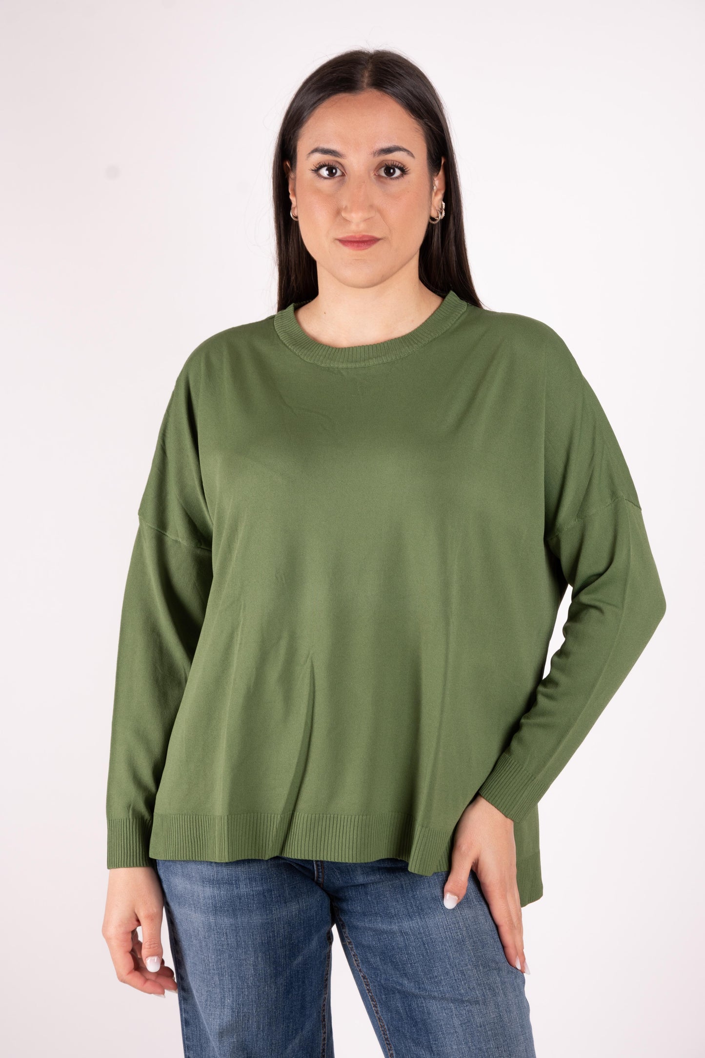 Susy Mix Maglia basic oversize girocollo K271 01 Susy Mix 