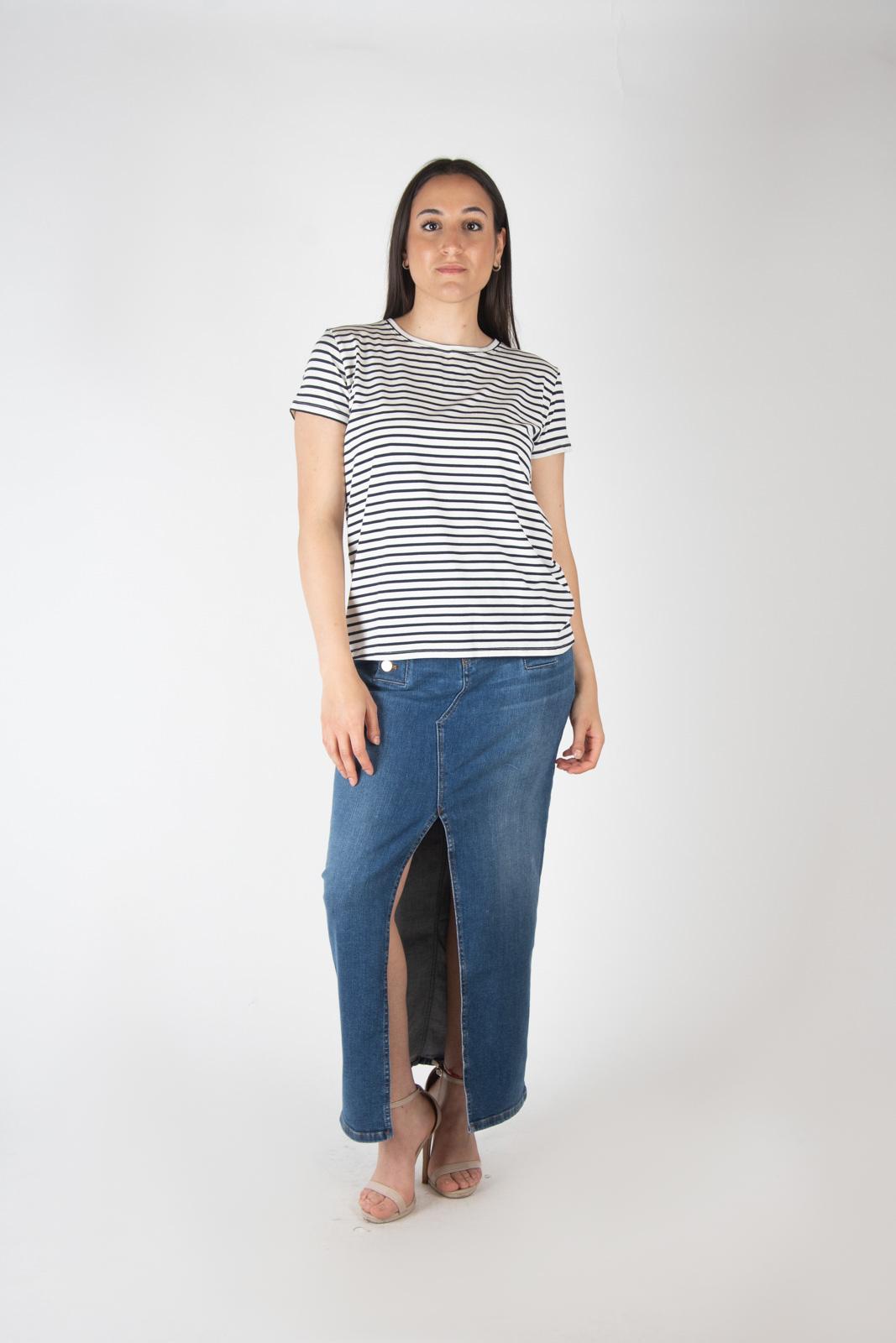 Vicolo T-shirt righe UB0269 01 Vicolo 