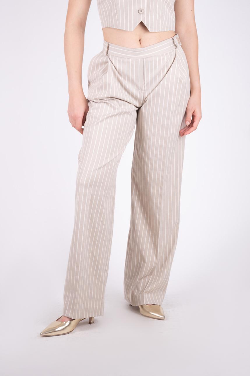 Haveone pantalone gessato PGE-L051 01 Haveone 