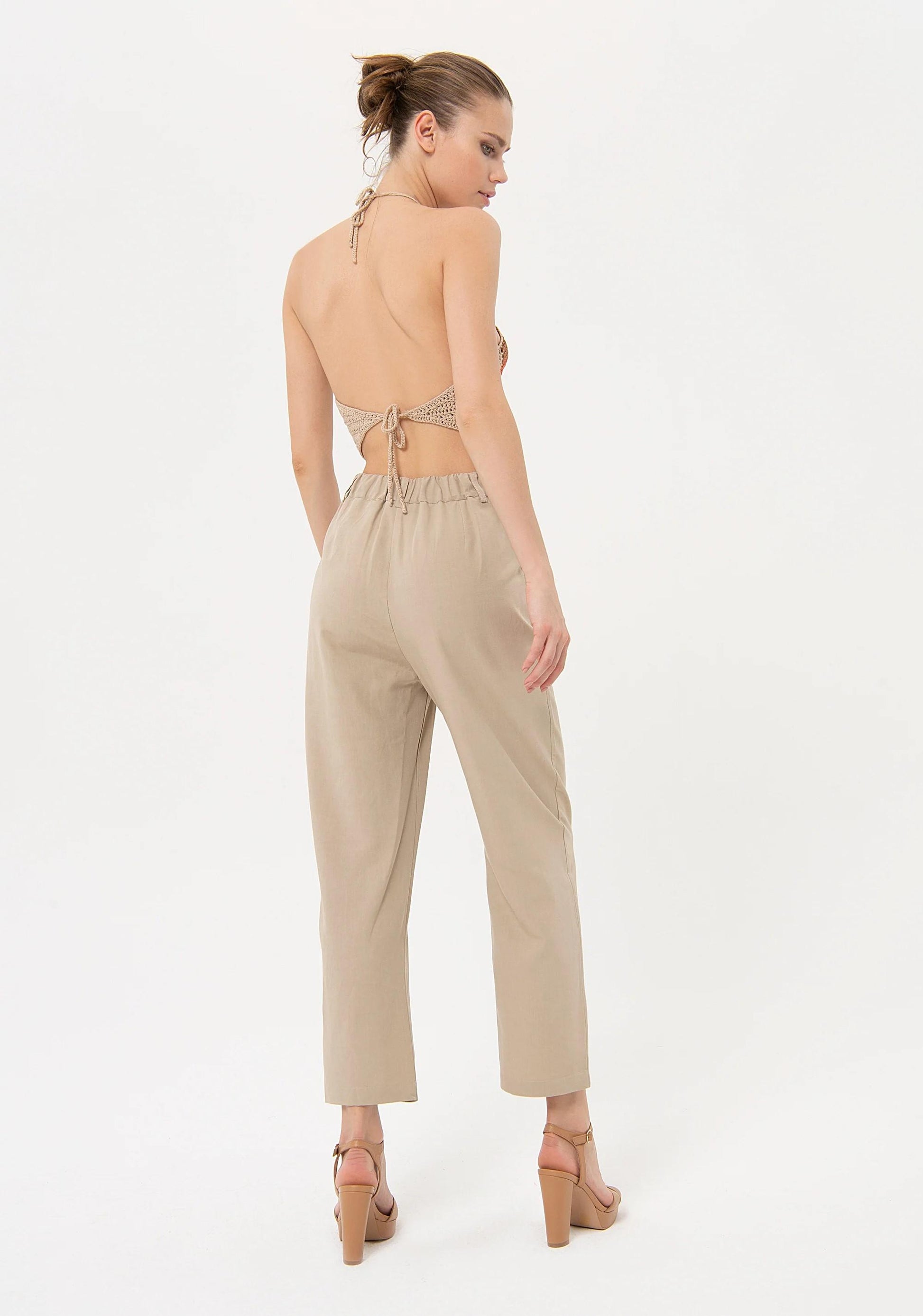 Fracomina Pantalone vita alta FJ24SV4001W62201 251 Fracomina Easy chic 