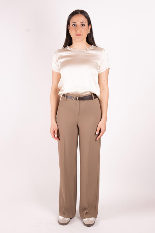 SusyMix Pantalone a Palazzo con cintura T1765U136 02 Susy Mix 