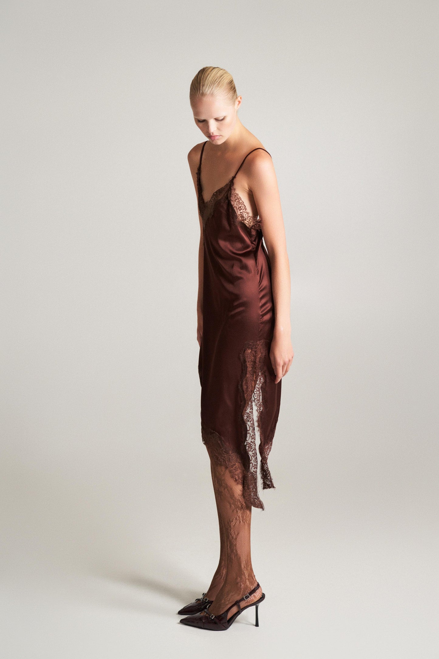 Lumina Abito Asimmetrico con pizzo LD3619 01 LUMINA 