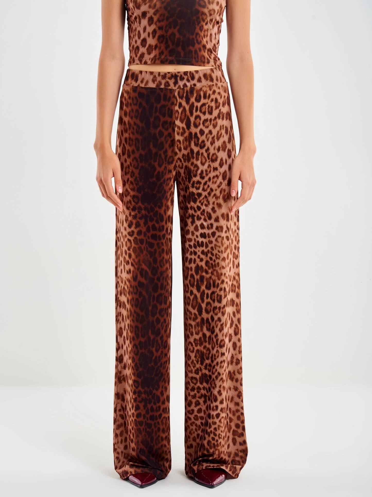 Vicolo Pantalone animalier sfumato UF0082 01 Vicolo 